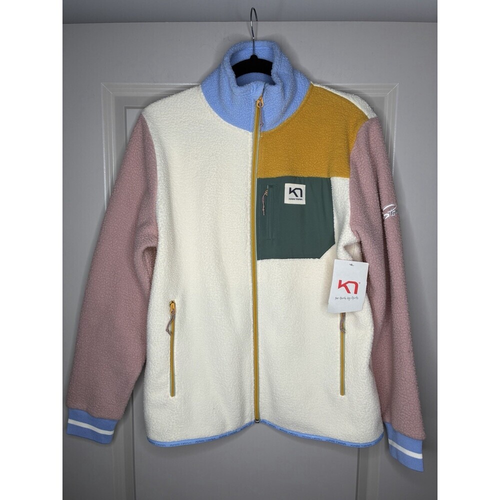 Kari Traa NWT Rothe Fleece Jacket Midlayer in Multicolor Size Medium